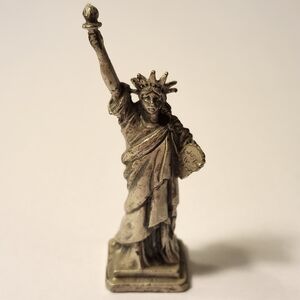 Vintage Pewter Statue of Liberty Figurine
